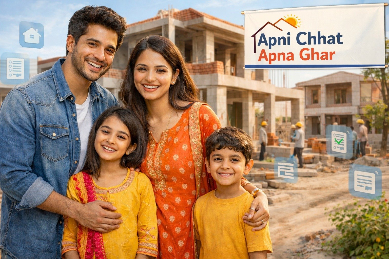 Step by step Apni Chhat Apna Ghar program registration process