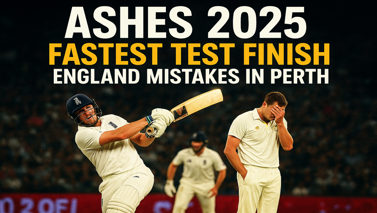 Ashes fastest Test Finish