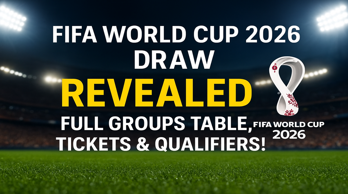 FIFA World Cup Draw 2026 groups table with ticket prices, European and Asian qualifiers standings, detailed guide for fans