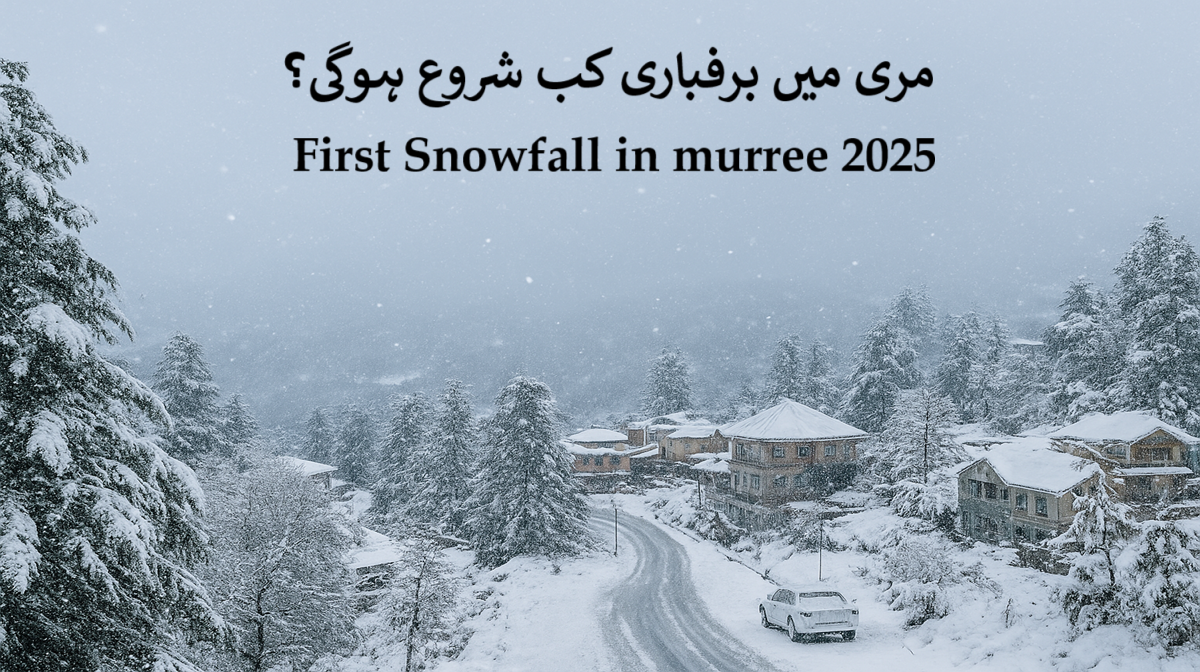 First snowfall in Murree 2025 with latest weather update and expected snowfall dates.