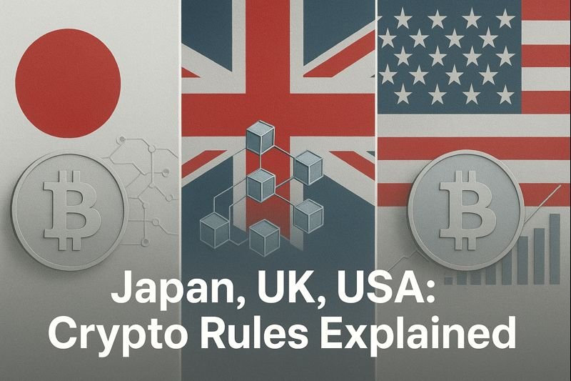 Comparison of crypto regulation approaches in Japan, the United Kingdom, and the United States