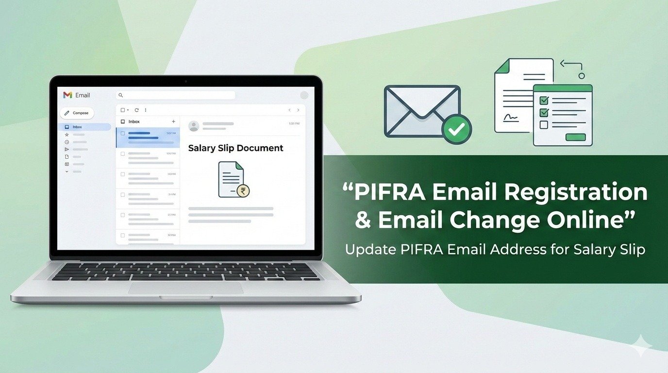 PIFRA email registration and email change online guide