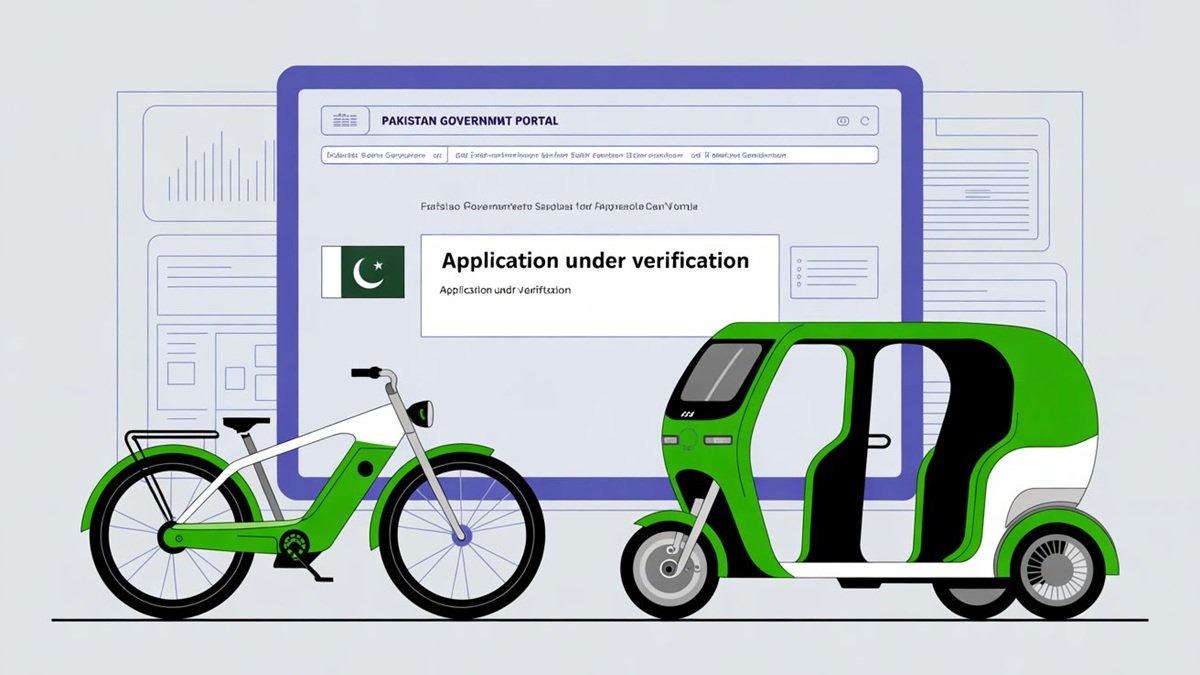 Woman riding electric bike