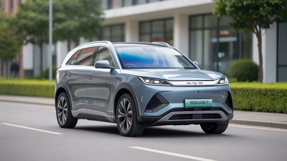 BYD Electric SUV charging station