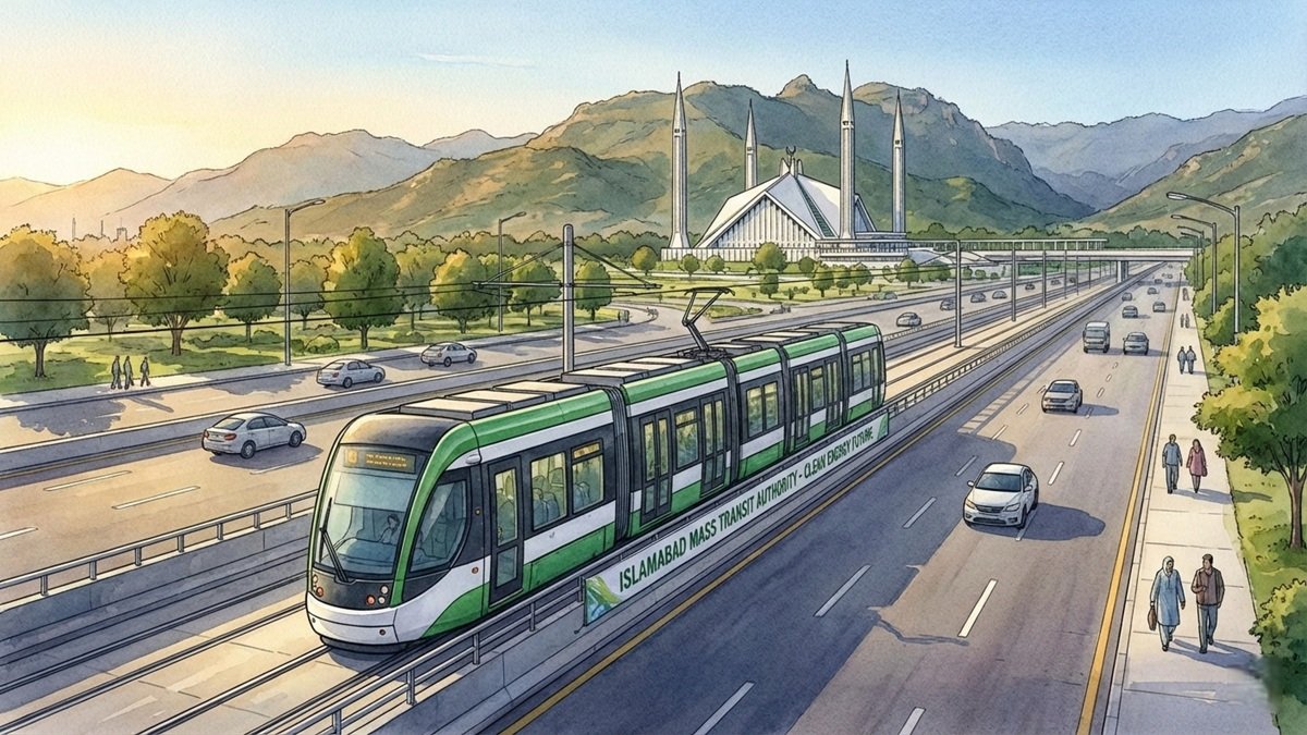 Electric tram service project proposed by CDA for Islamabad to reduce traffic and pollution