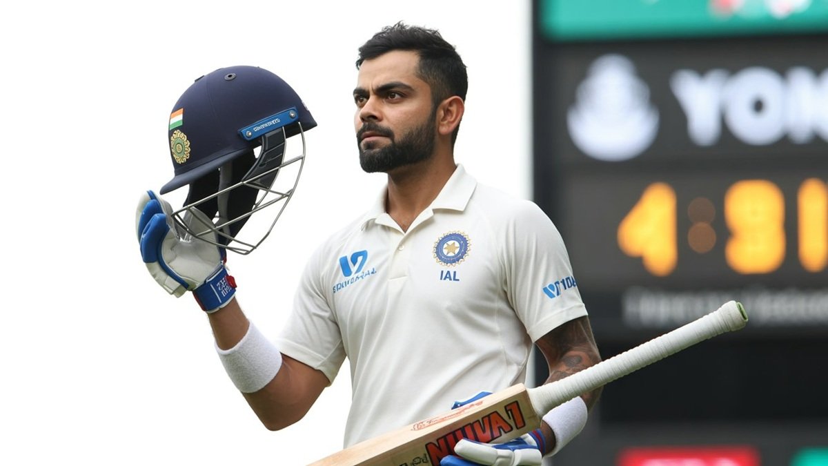 Cricket batsman playing shot