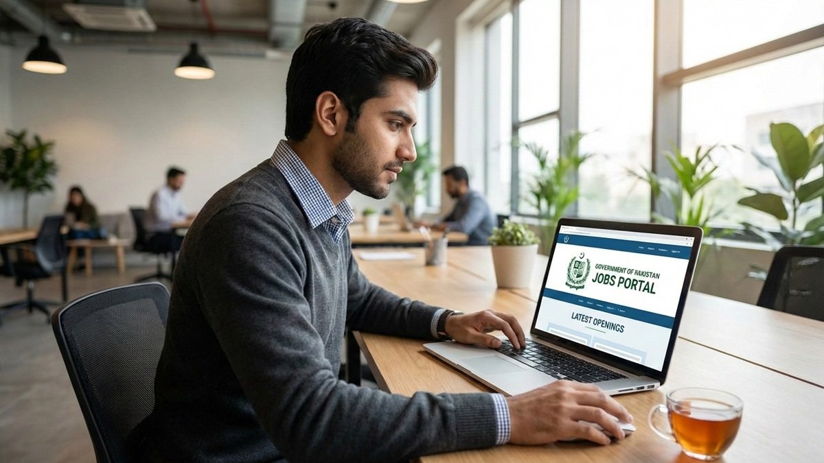 Pakistan National Job Portal NJP dashboard showing government job listings and online application system in Pakistan
