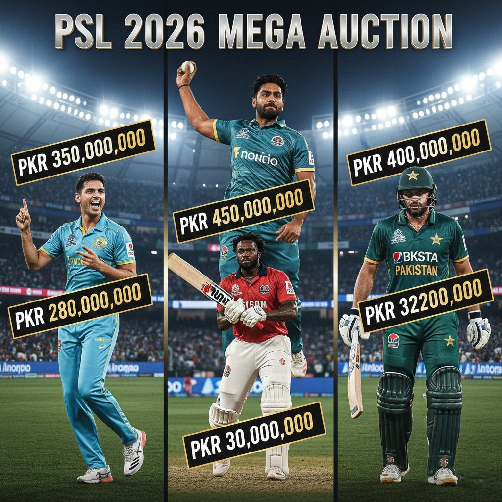 Pakistan cricket stadium packed with fans during PSL 2026