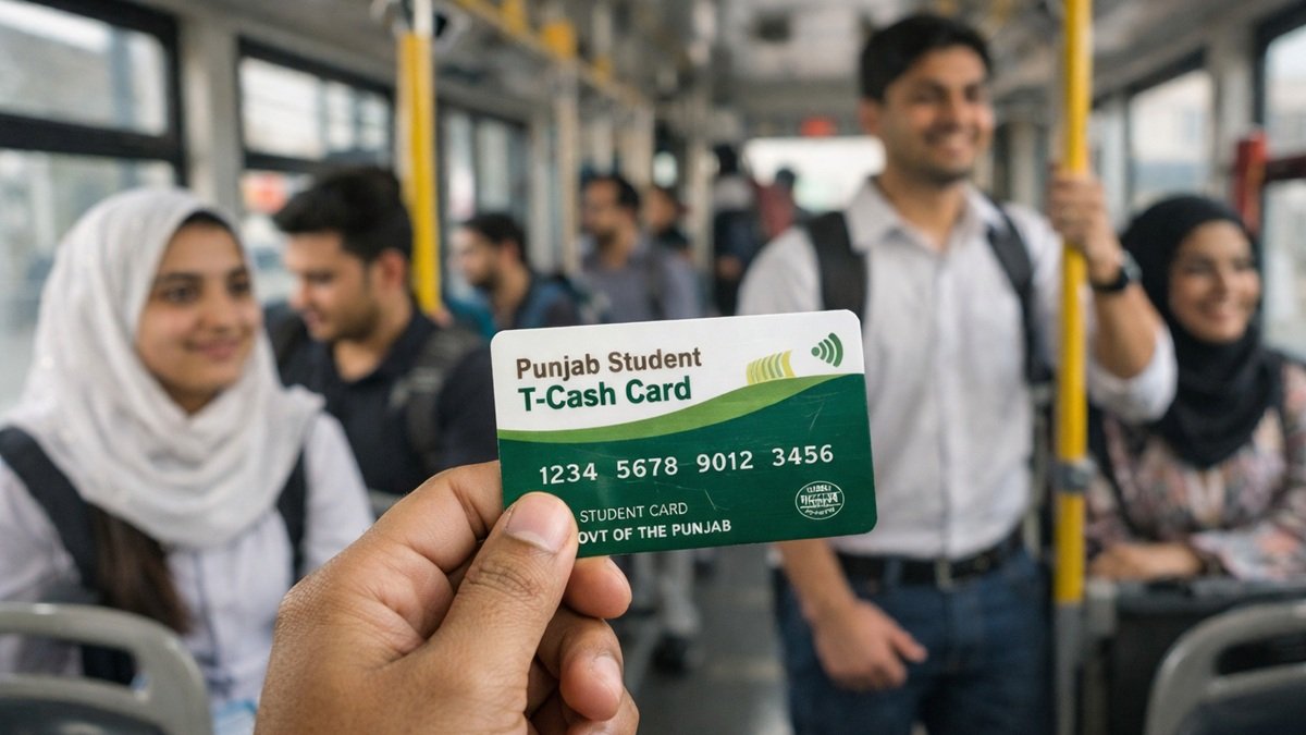 Punjab Student T-Cash Card 2026 providing free public transport for students in Punjab