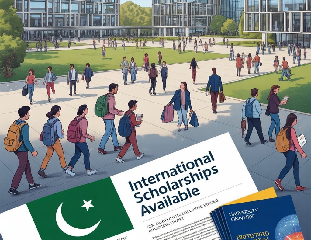 Australian university campus with international students