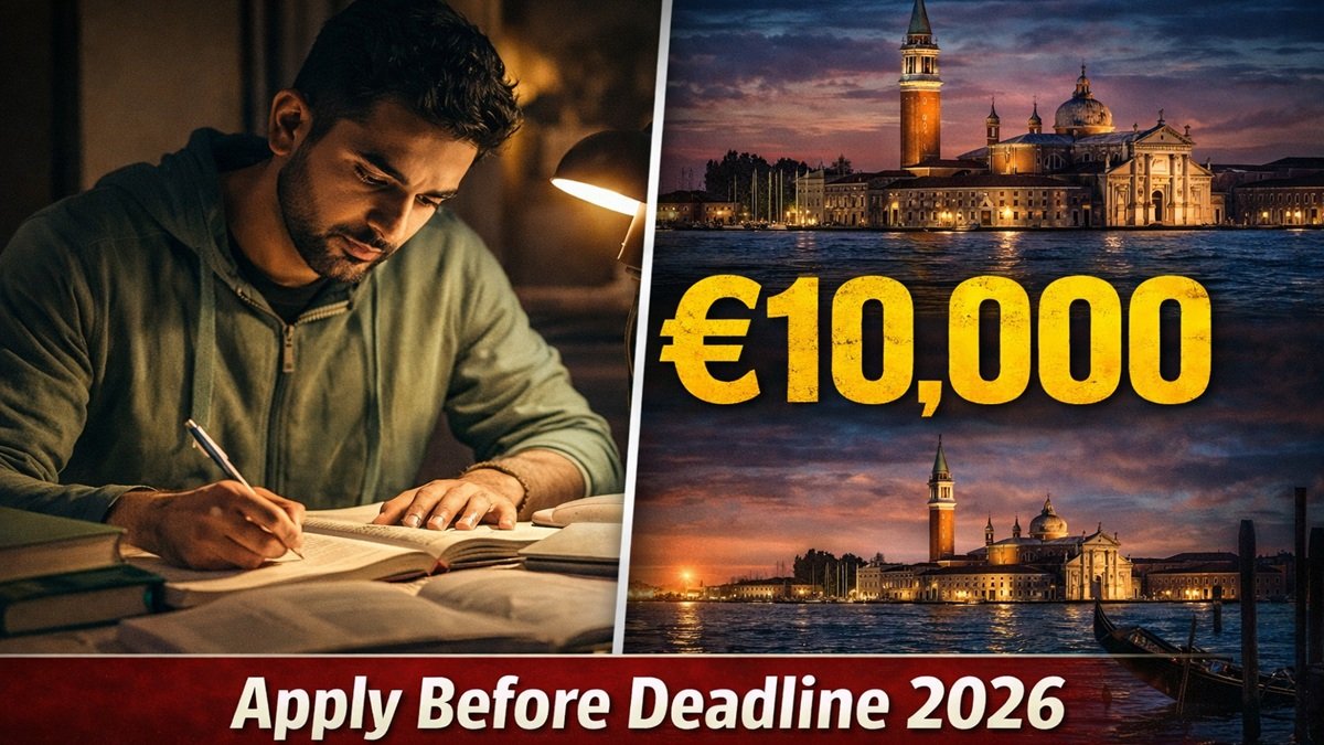 University campus with students walking representing international education opportunities in Italy