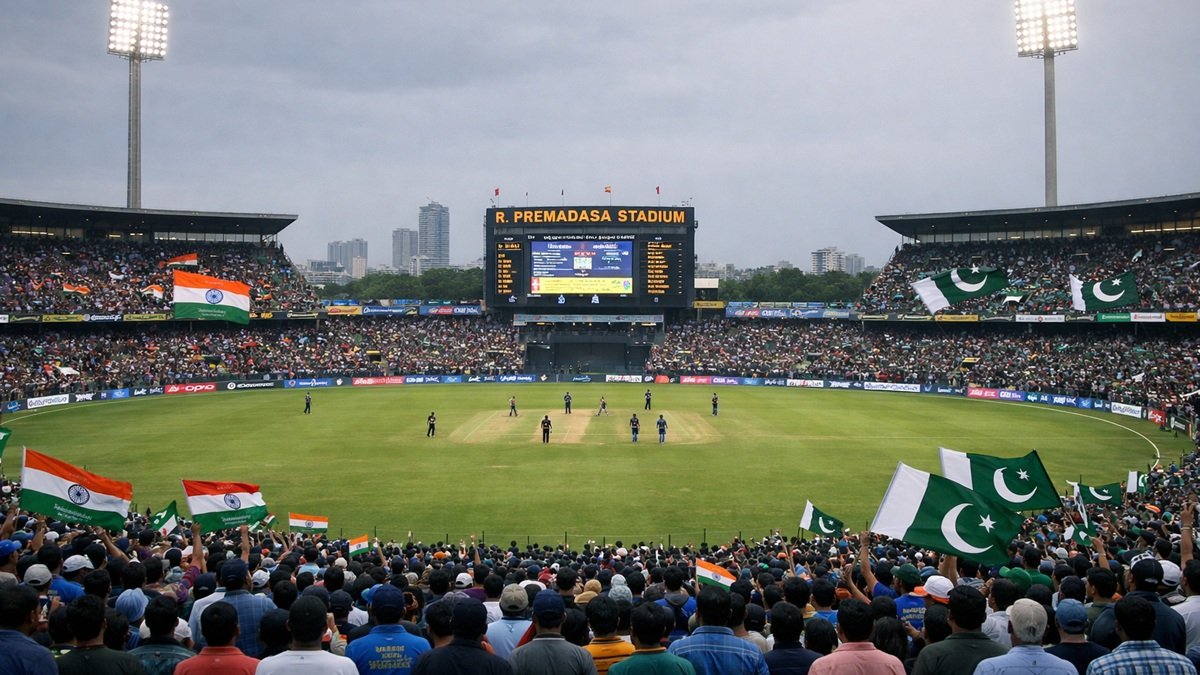 India vs Pakistan T20 World Cup 2026 match at Colombo on February 15