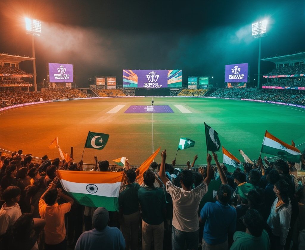 Cricket tournament trophy and equipment