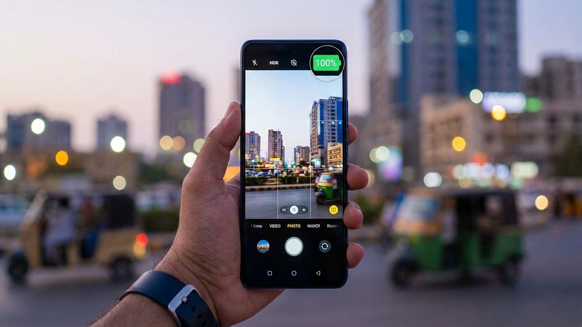 Infinix Note 60 Pro smartphone showcasing 6.78-inch AMOLED display and 50MP camera, best mid-range phone in Pakistan 2026