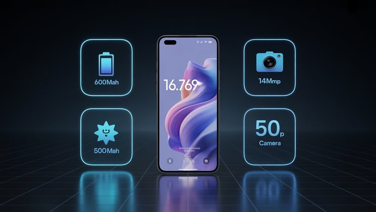 Modern smartphone with vibrant display showcasing Infinix Note 60 design