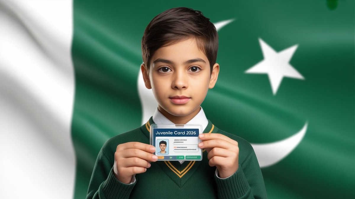 Family at a government registration office in Pakistan for document processing