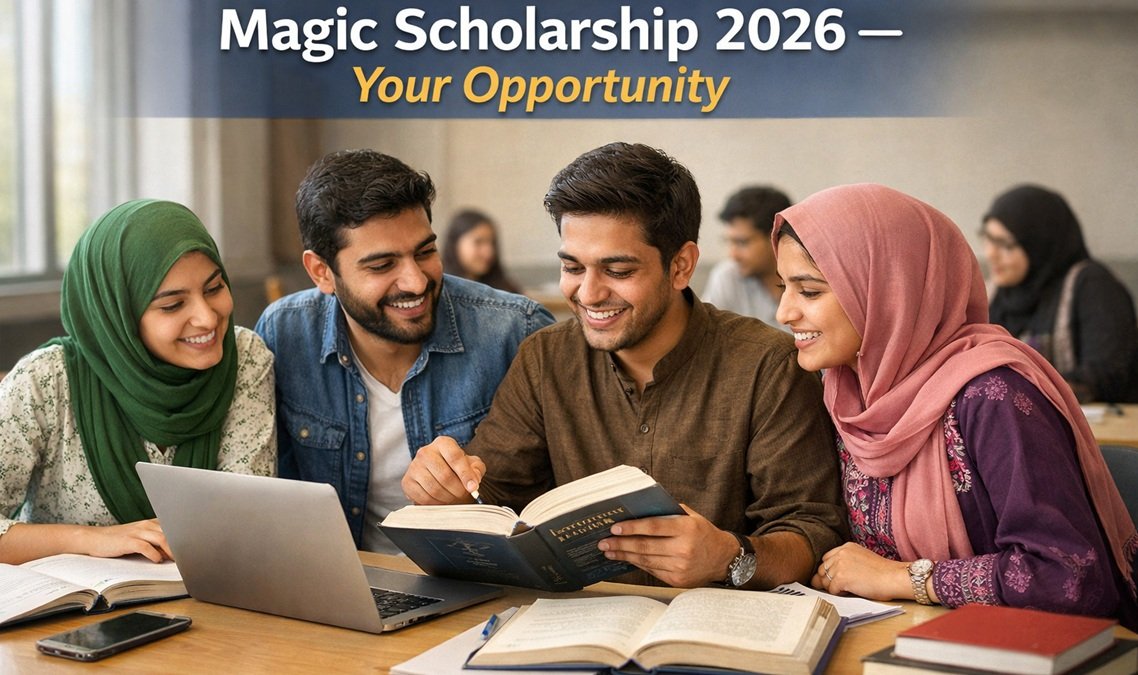 Students preparing for scholarship exams in Pakistan