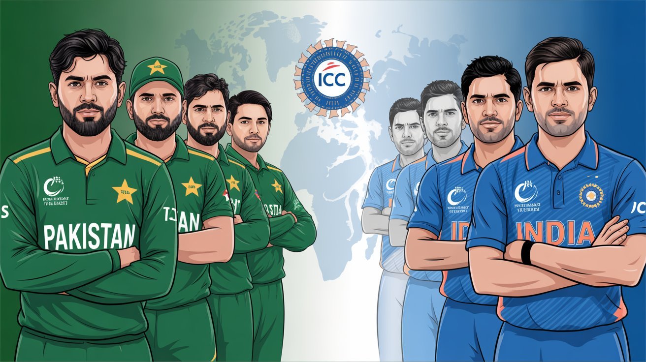 Cricket stadium with empty seats before a major match