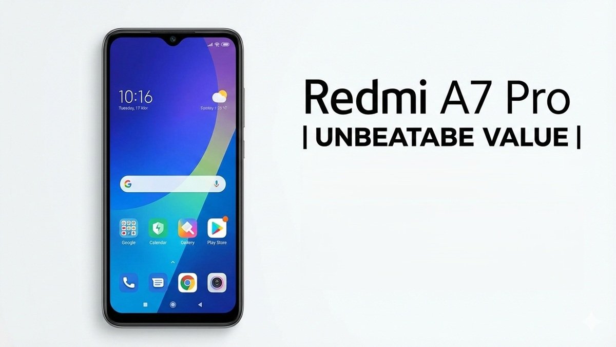 Redmi A7 Pro smartphone showing large display and battery highlights with expected price in Pakistan