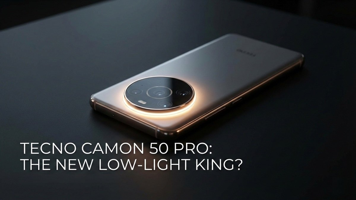 Tecno Camon 50 Pro smartphone showing camera design and display ahead of Pakistan launch