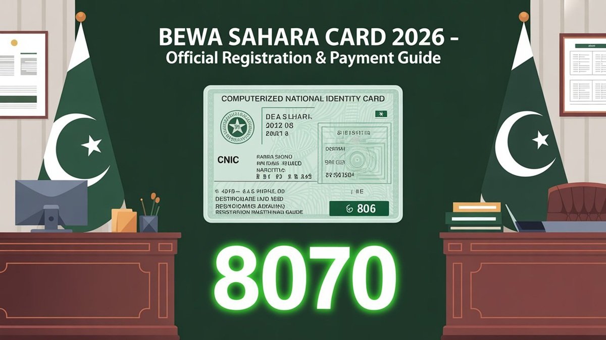 Pakistani woman applying for welfare scheme documents