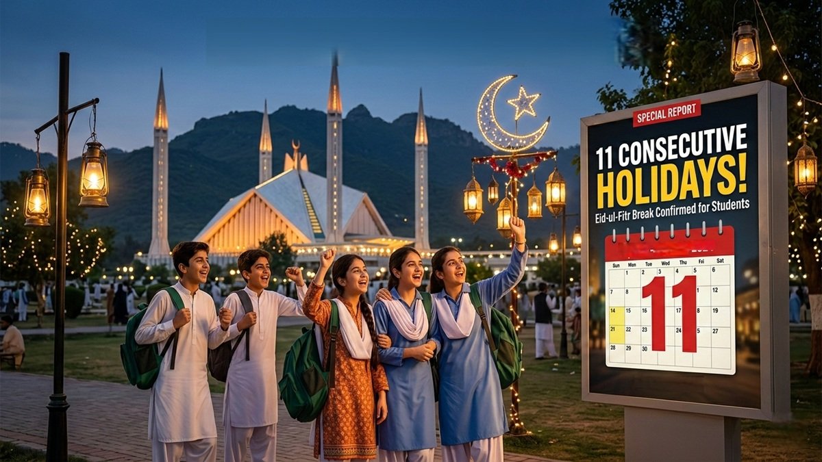 Islamabad federal schools 11 consecutive Eid holidays 2026 schedule for students
