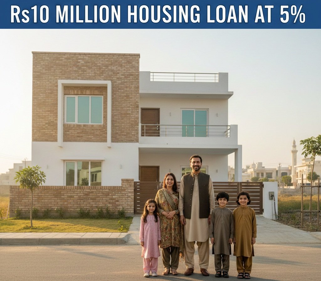 Residential area in Pakistan city showing housing demand