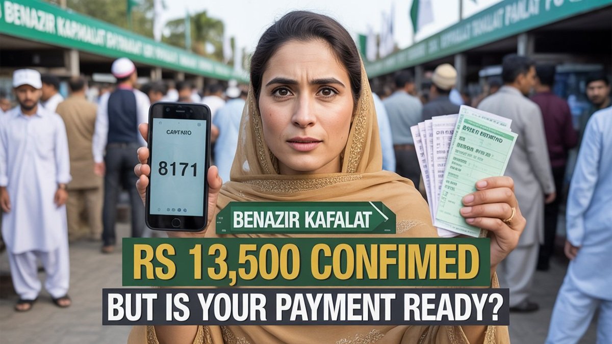 BISP beneficiary checking payment status on mobile