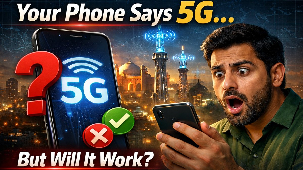 5G network tower in urban city Pakistan