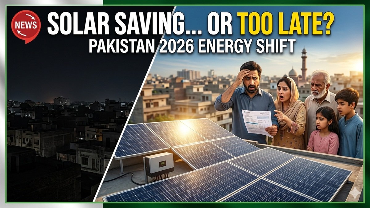 Rooftop solar panels in Pakistan 2026 showing energy savings and rising solar adoption