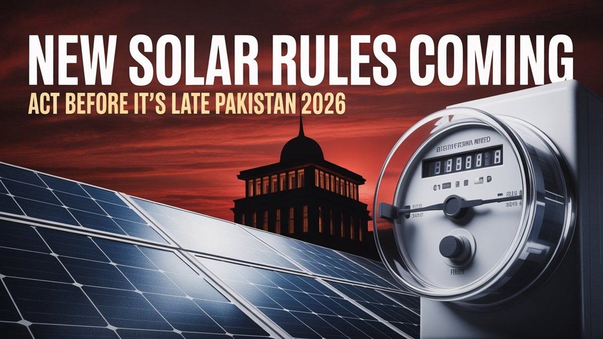 Solar panels installed on rooftop in Pakistan 2026