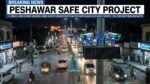 AI powered surveillance cameras installed under the Peshawar Safe City Project monitoring traffic and public areas in Peshawar.