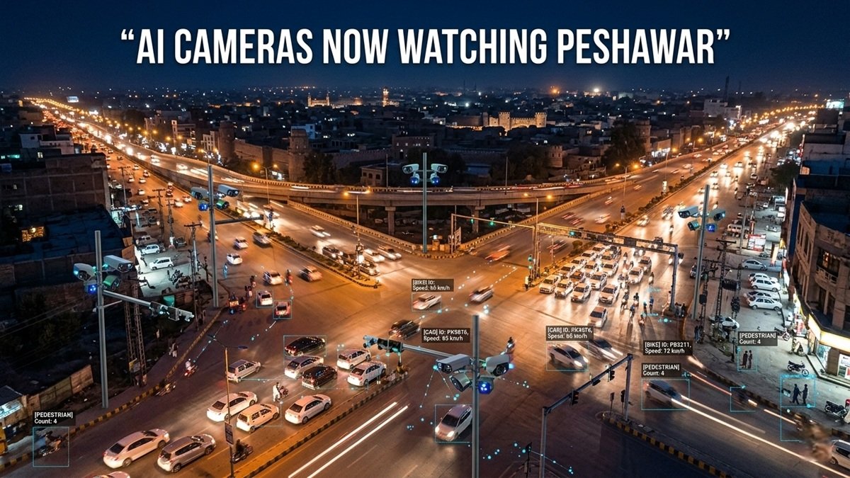 CCTV surveillance cameras on a city street