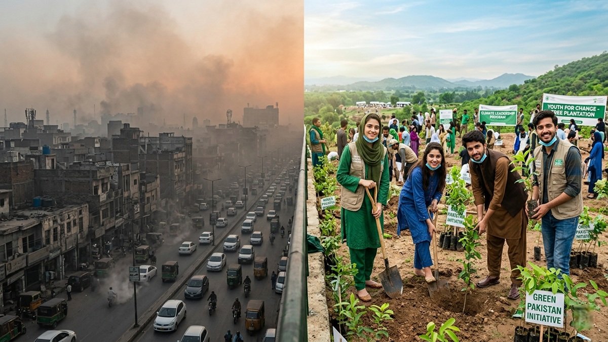 Tree plantation drive and environmental conservation effort in Punjab Pakistan