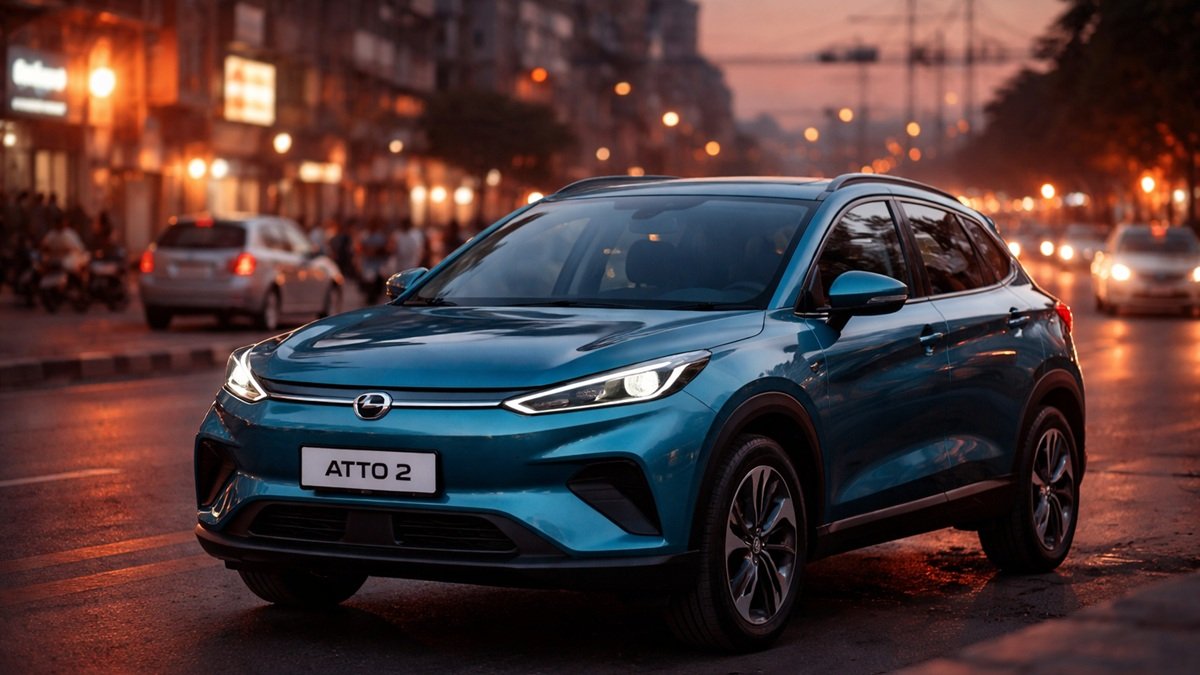BYD Atto 2 electric SUV in Pakistan highlighting EV launch and upcoming Karachi factory