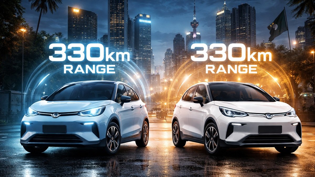 Modern electric car interior touchscreen technology