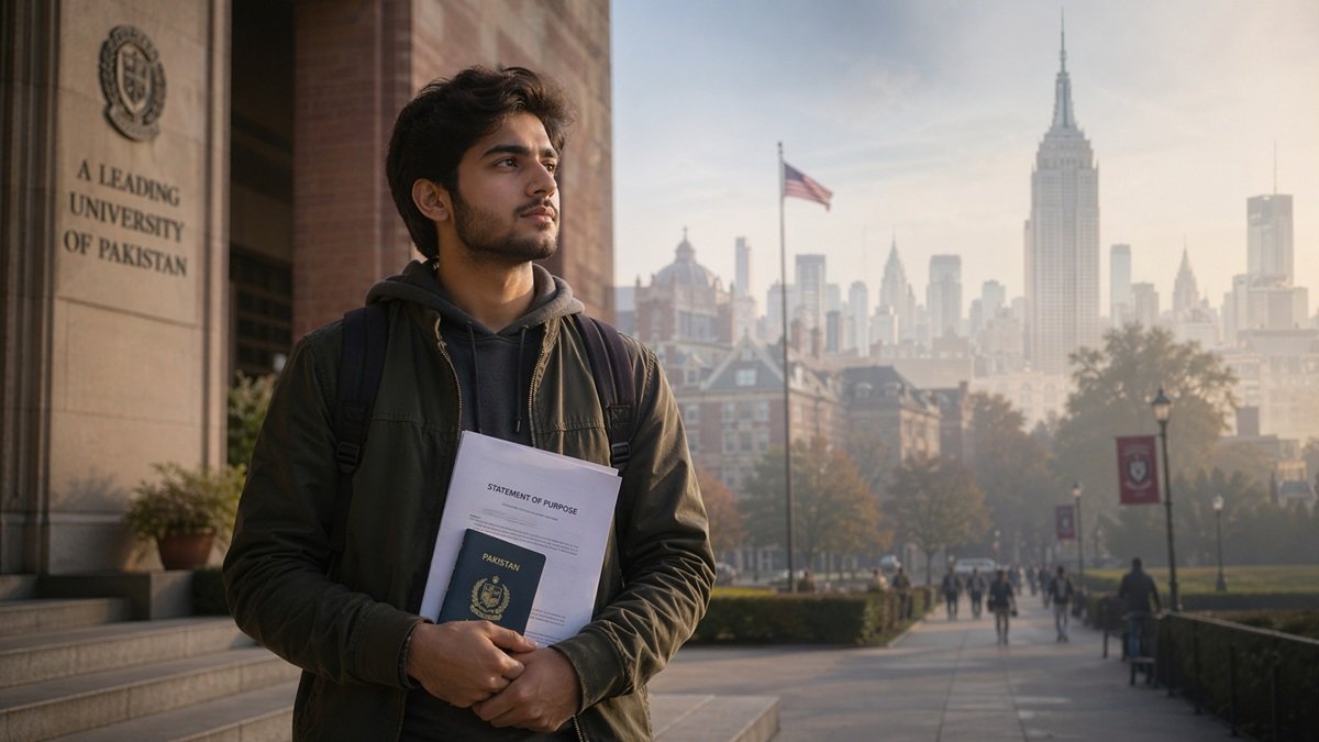 Pakistani student checking HEC PhD 2026 eligibility and deadline details on laptop