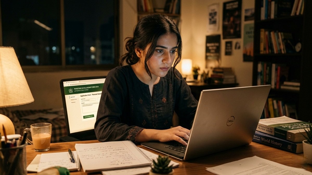 Documents and application forms on a desk