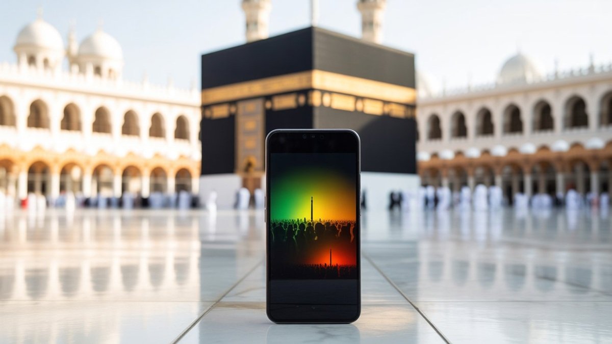 AI robot technology pilgrim assistance mosque