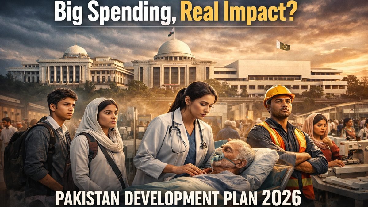 School building representing education investment in Pakistan