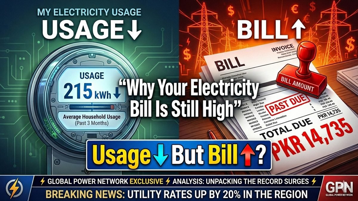 Pakistan electricity meter and utility bill — NEPRA April 2026 increase