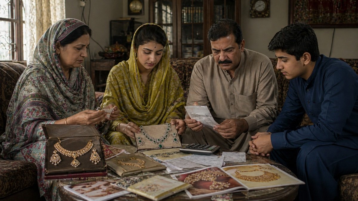 Pakistan wedding trend 2026 showing brides replacing gold jewellery with artificial bridal jewellery due to high gold prices