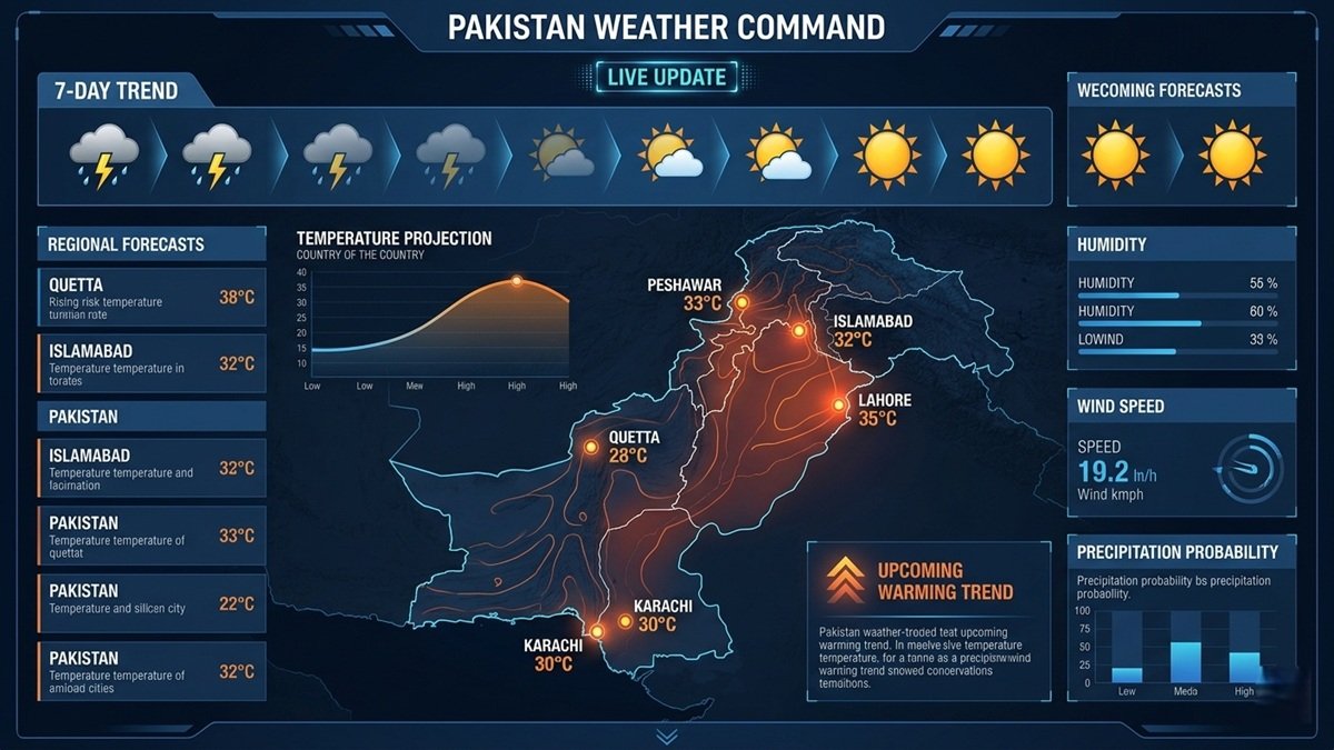 Hot dry landscape summer heat Pakistan