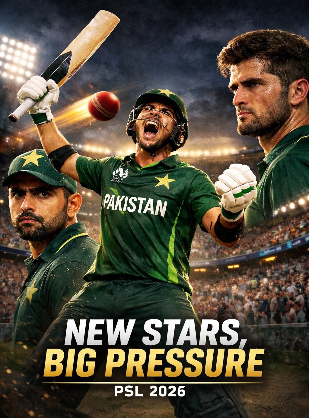 Cricket stadium packed with fans during PSL 2026