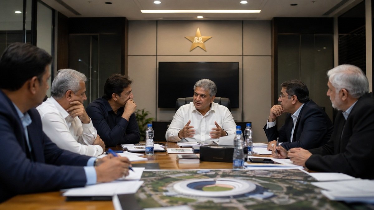 Cricket stadium crowd Pakistan Super League