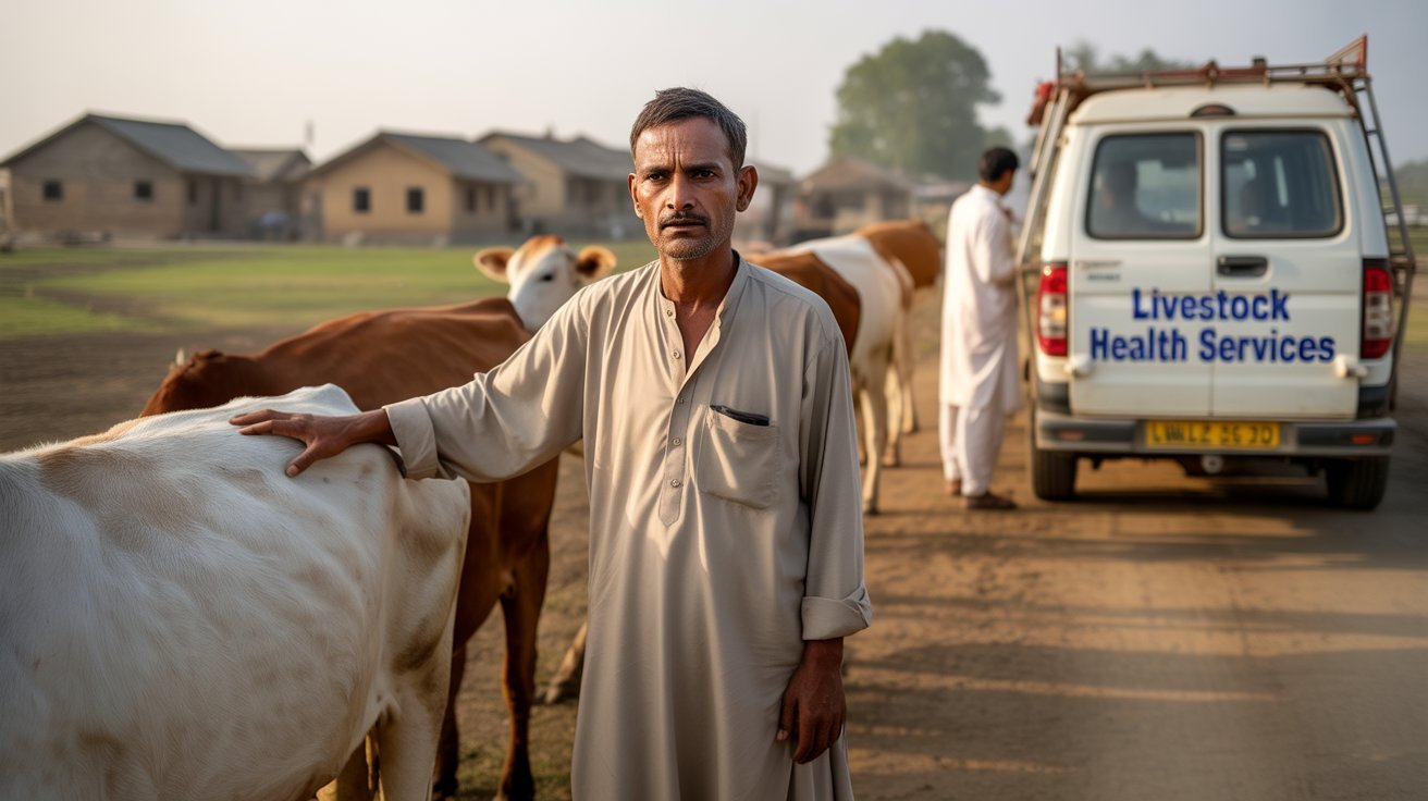 Rural farming community in Pakistan benefiting from government programs