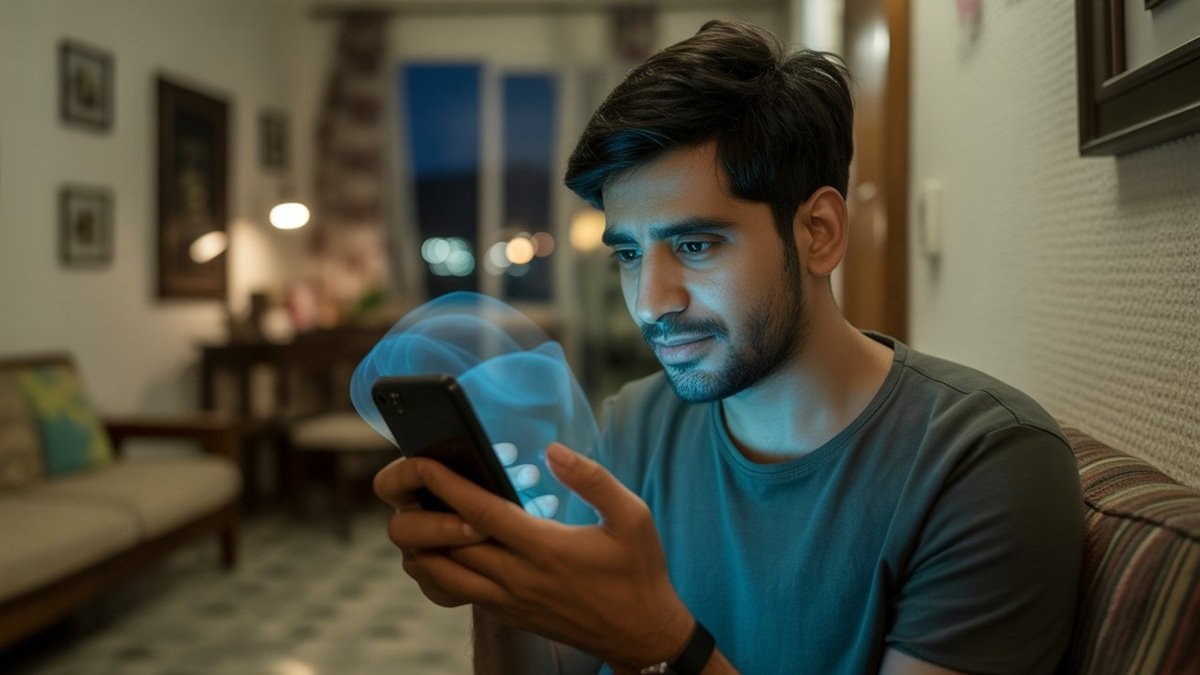 Samsung Galaxy smartphone testing glasses-free 3D display technology with immersive screen effect