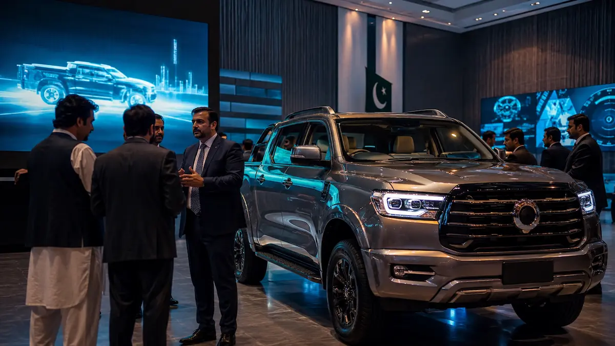 Explained: Why the GWM Cannon Alpha Could Transform Pakistan’s Pickup Market GWM Cannon Alpha hybrid pickup truck for Pakistan with premium design and modern technology