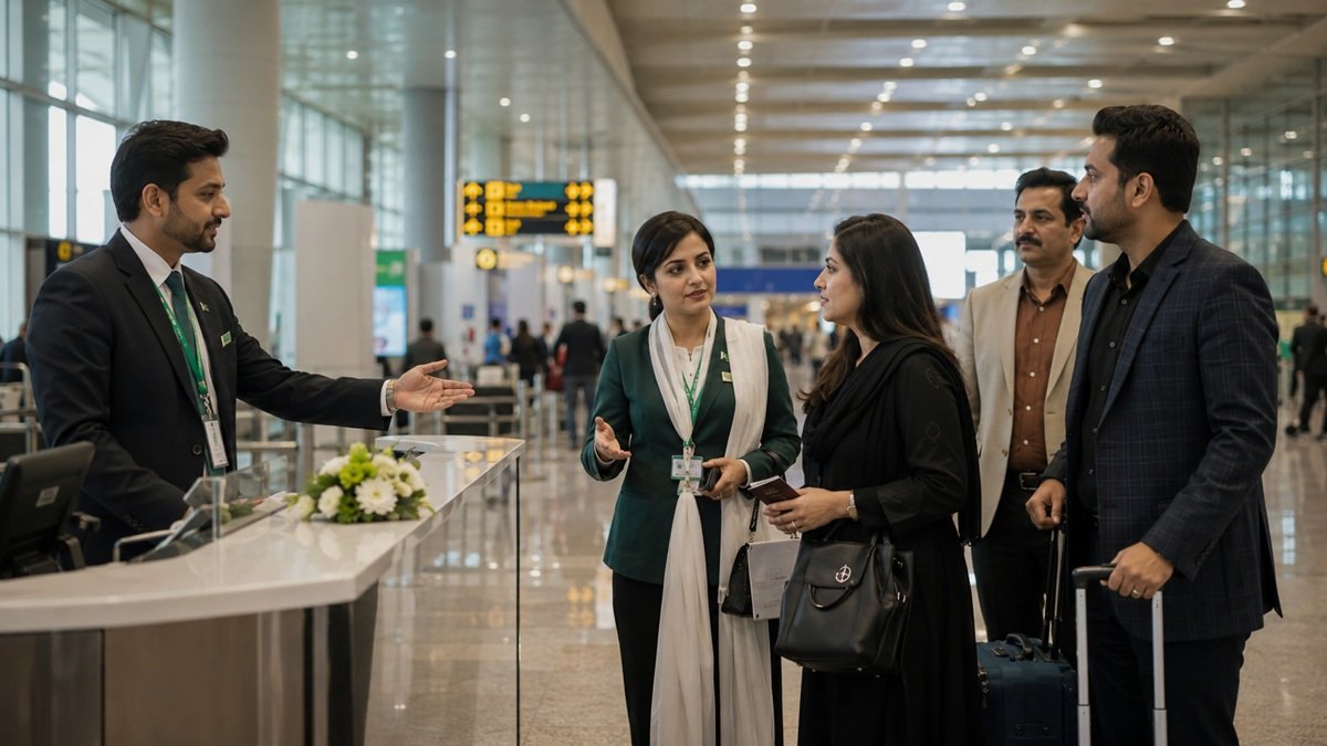 Explained: Islamabad Airport’s Premium Service for Faster Travel Passengers using premium travel assistance service at Islamabad International Airport in Pakistan
