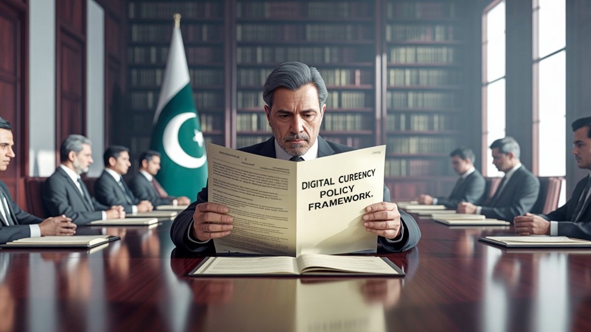 Digital currency and blockchain technology concept in Pakistan